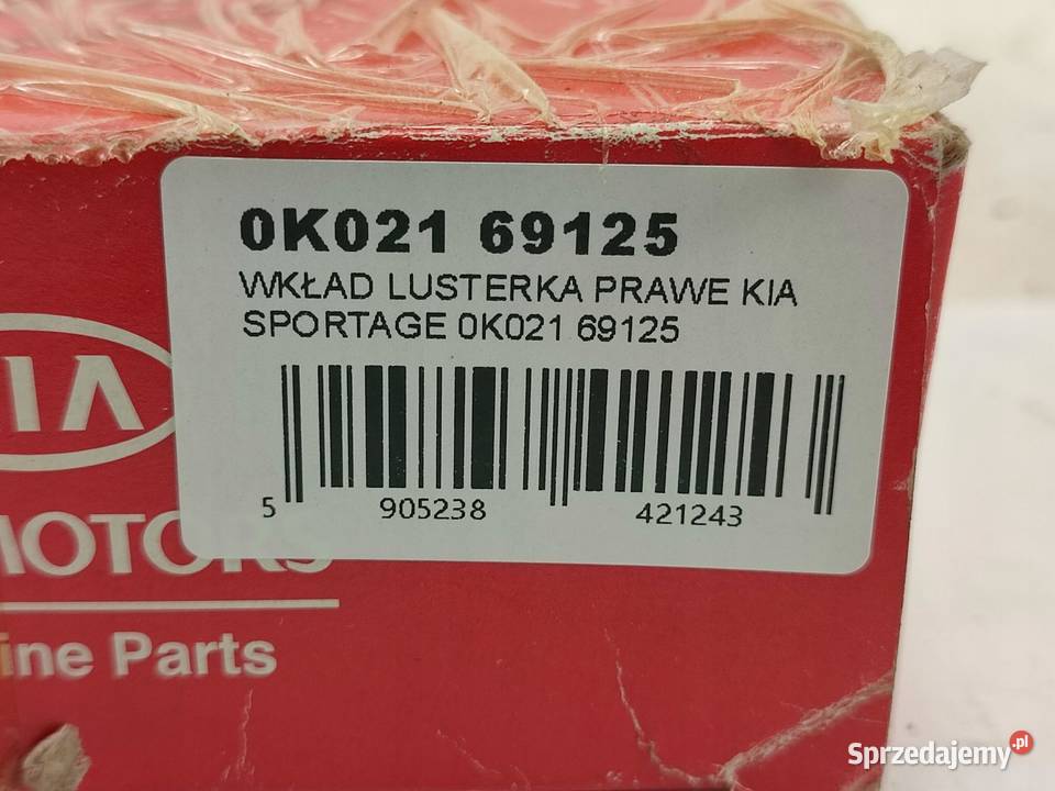 WKŁAD LUSTERKA PRAWEGO KIA SPORTAGE I 19962002