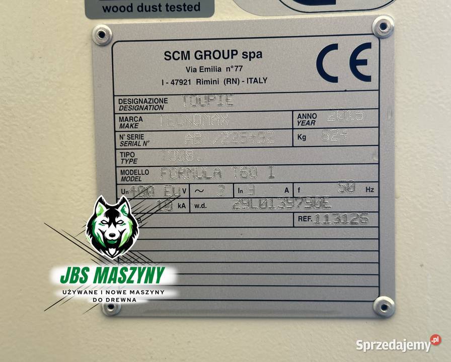Frezarka dolnowrzecionowa SCM Formula T60I Uchył Produkcja Wolica Druga