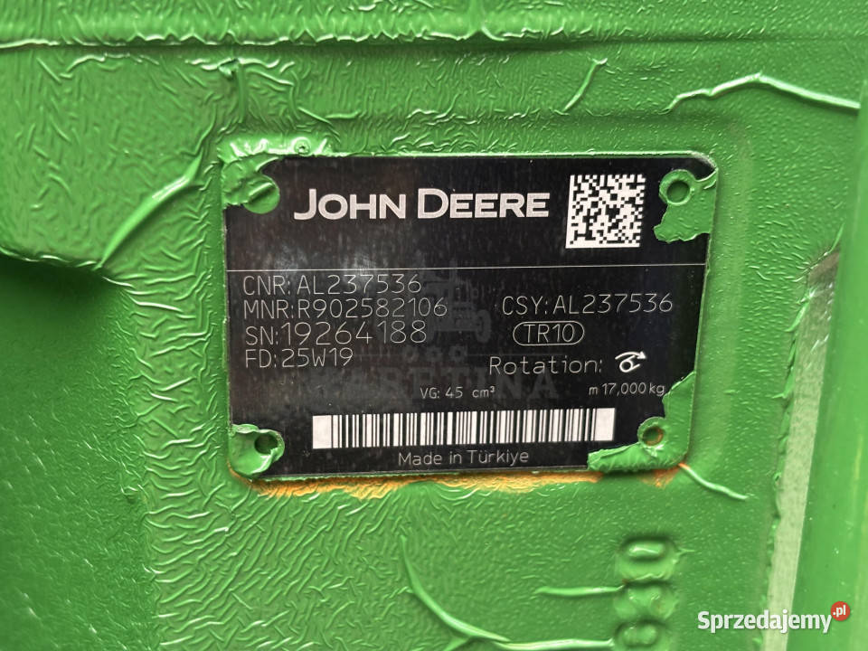 John Deere 6M 105 125 130 145 Pompa Olejowa Pozostałe wielkopolskie