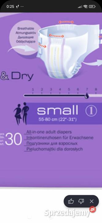 Pieluchomajtki seni super plus S 30 Łańcut