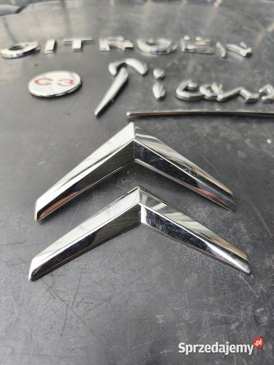 Citroen Logo emblemat znaczek Napis Citroen Dębica