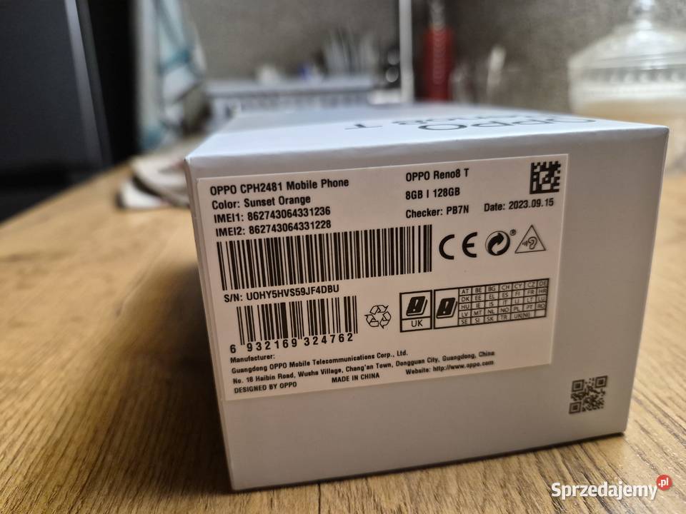 OPPO Reno 8T 8128GB 4G Sunset Orange Stan Pozostałe Zgorzelec