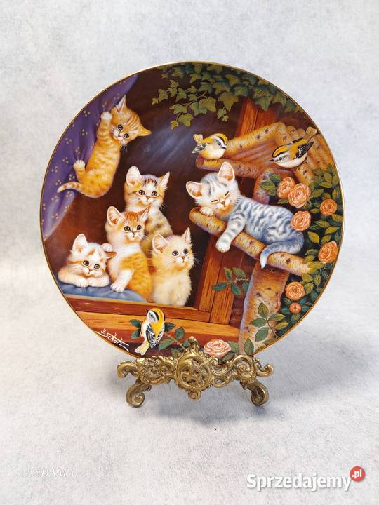 PORCELANOWY KOLEKCJONERSKI TALERZ JURGEN SCHOLZ