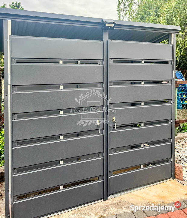 Wiata śmietnikowa 2x1m zabudowana panelami Pozostałe Nowy Dwór Mazowiecki