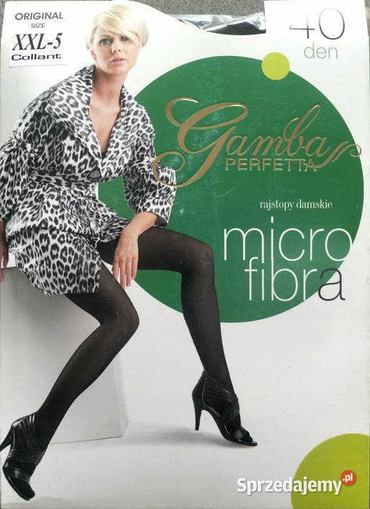 Rajstopy damskie GAMBA PERFETTA 40den CZARNE Rozmiar > 43