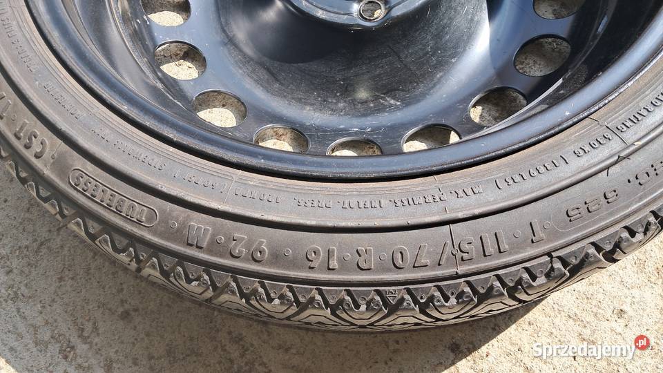 Koło dojazdowe R16 Opel 5x105 Samochodowe podkarpackie Jasło