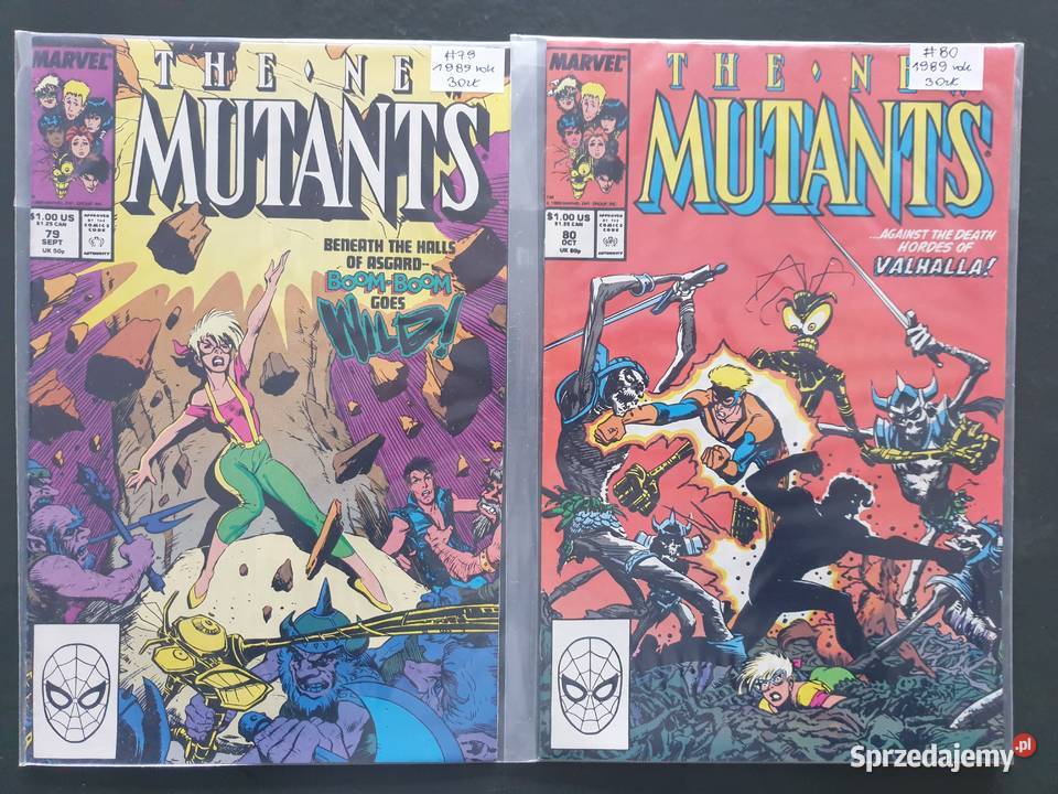 The Mutants 9 komiksów Marvel USA 19881989 pomorskie Gdynia