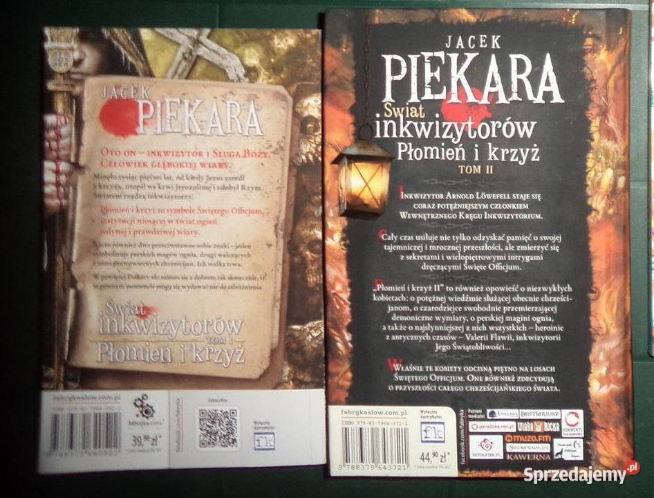 Jacek Piekara Świat inkwizytorów Płomień i krzyż Rzeszów sprzedam