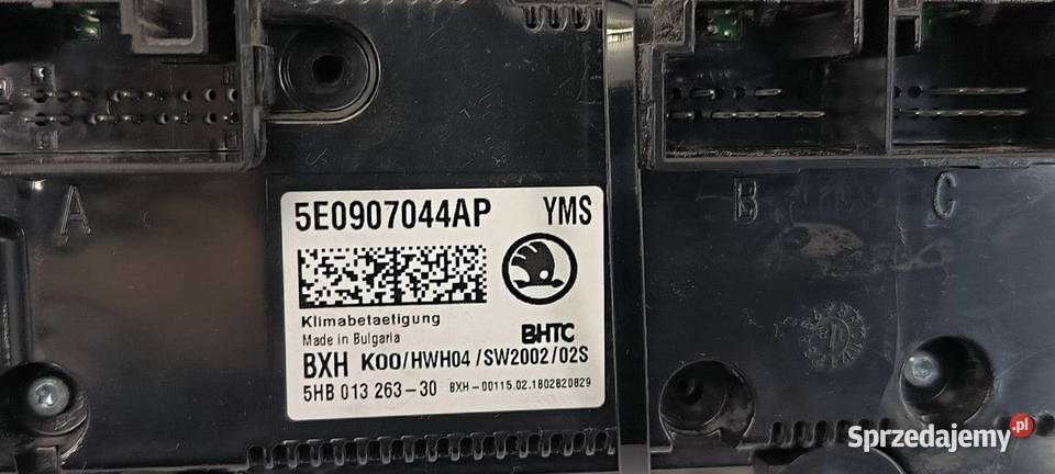 PANEL SKODA OCTAVIA III 5E0907044AP osobowe Lipno