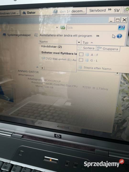 Laptop hp G5000 mazowieckie