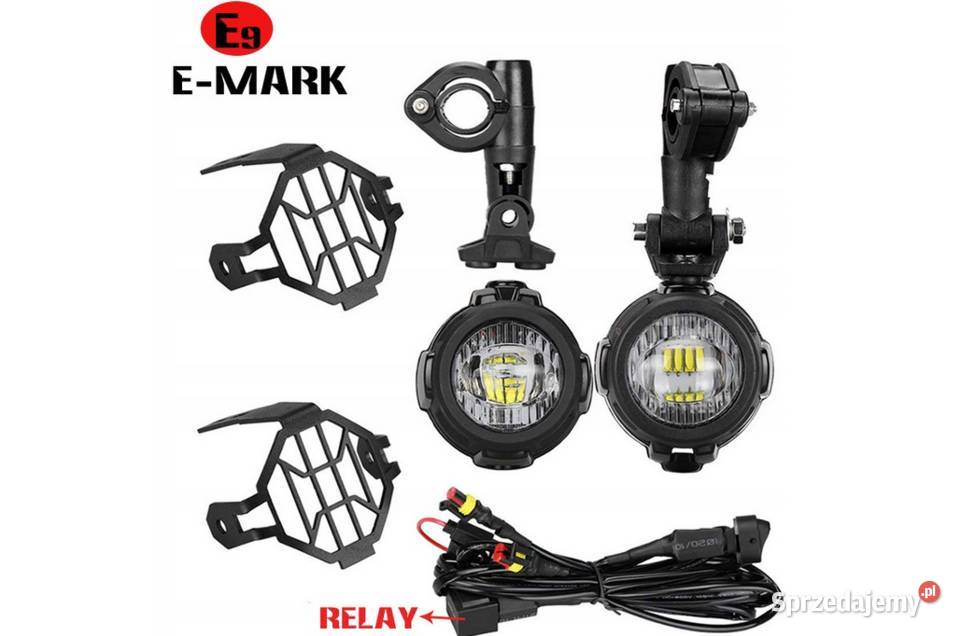 HALOGENY MOTOCYKLOWE LED TURYSTYK wiązka BMW GS Reflektory i halogeny Sosnowiec