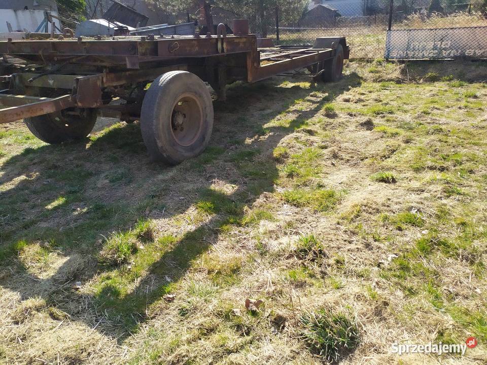 Przyczepa niskopodwoziowa ZREMB laweta na bale uszkodzony Wodzisław Śląski