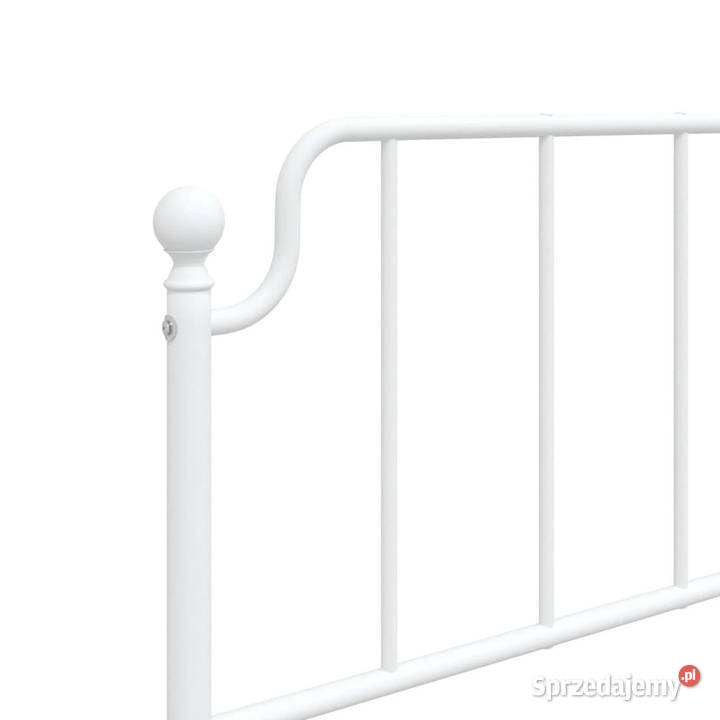 Łóżko Metalowe Białe Rama Łóżka Ze Stelażem 196cm sprzedam