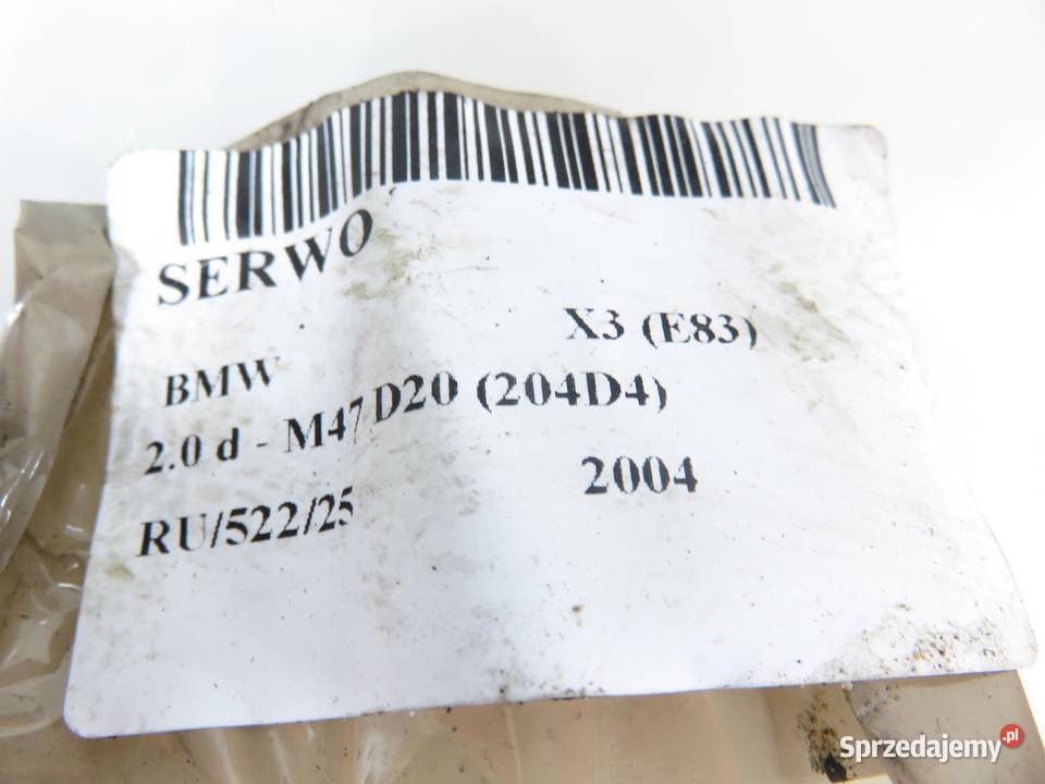 SERWO BMW X3 E83 20 d 150 M47 D20 204D4 LAC115T Pompy hamulcowe