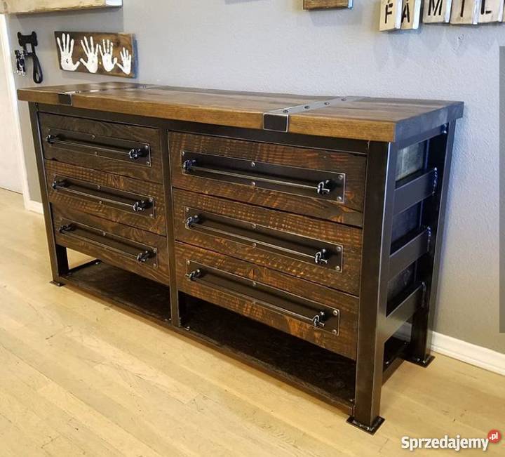 Meble industrialne LoftKomoda LoftKomoda RTV 50cm Rybnica