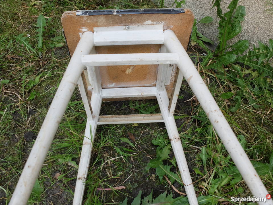 Designerski taboret z lat 60tych metalowa 30cm Dom i Ogród Kościan sprzedam