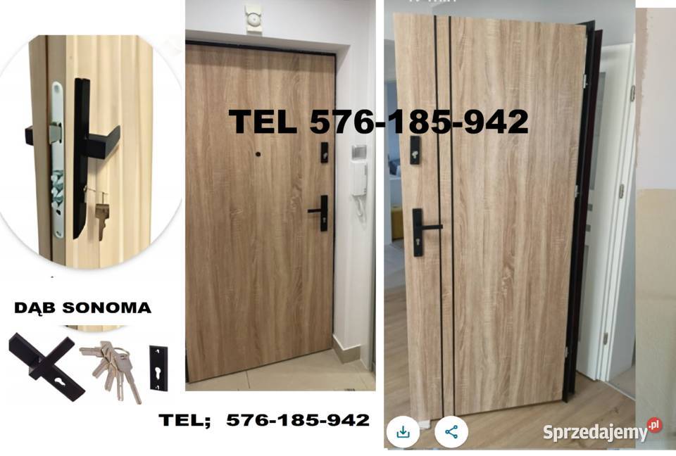 Polskie drzwi zewnętrzne antywłamaniowe Świętochłowice sprzedam