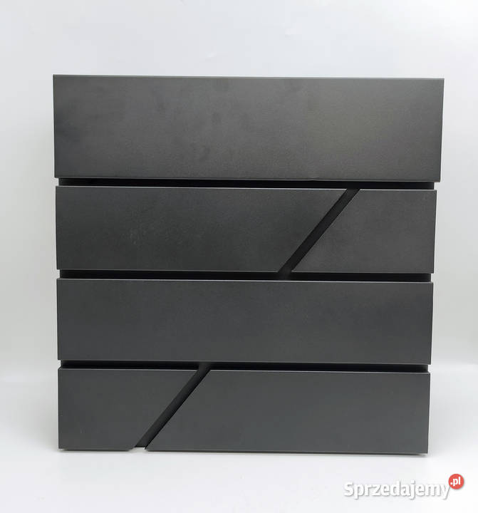 Skrzynka na listy z gazetnikiem czarna Zielonka sprzedam