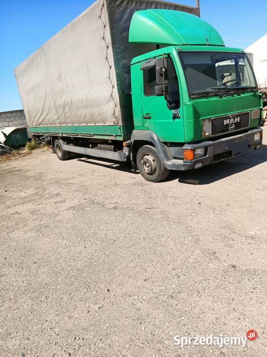 sprzedam samochód ciężarowy MAN 12163 plandeka Olszewo-Borki