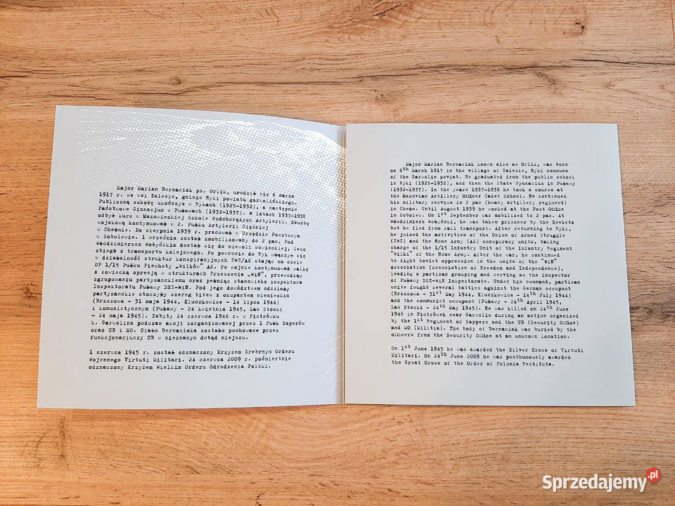 Folder Narodowy Dzień Pamięci Żołnierzy mazowieckie Warszawa