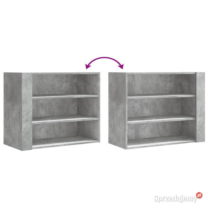 Szafka wisząca szarość betonu 75x35x60 WM848419 Warszawa