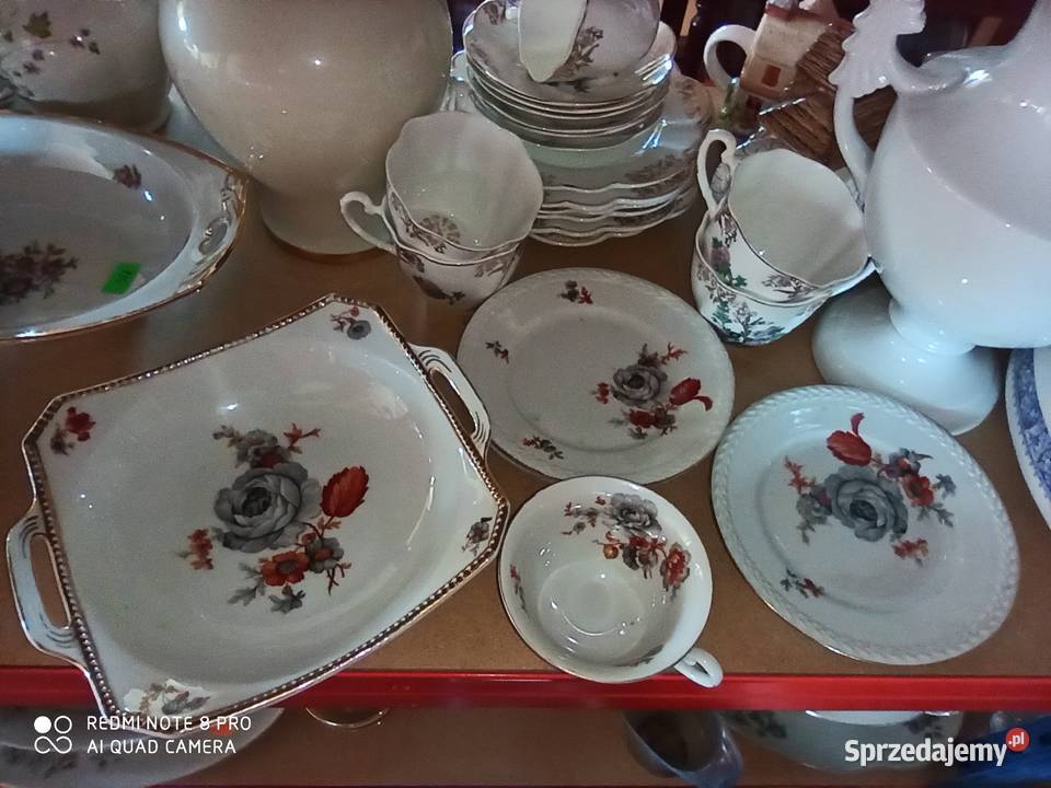 filiżanka z talerzykiem deserowym C T Altwasser Gdańsk