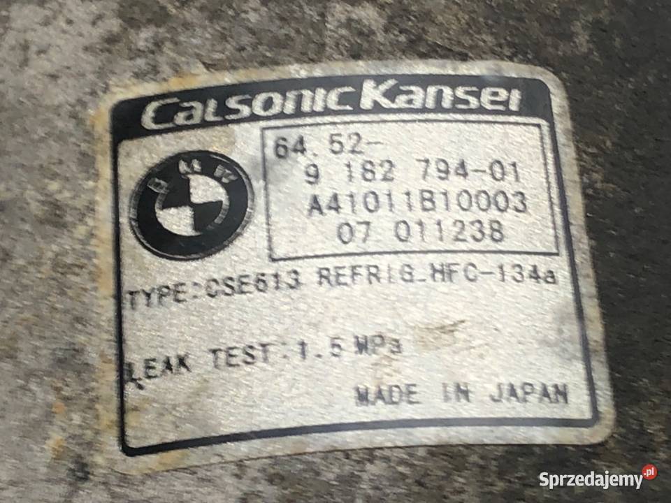 SPRĘŻARKA KLIMATYZACJI BMW E87 9182794 20 143 sprzedam