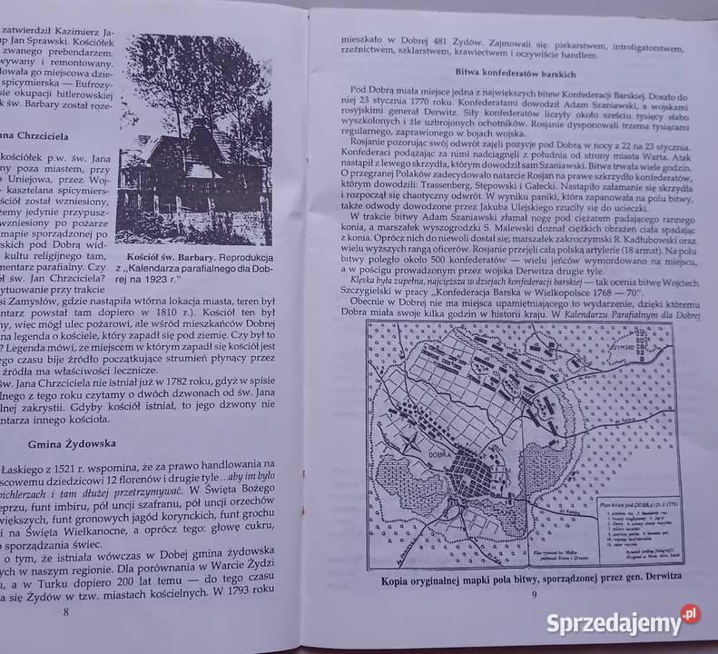 Folder Dobra zarys dziejów Miasta Stanisław sprzedam