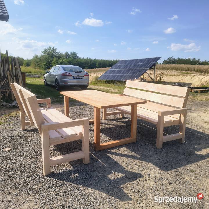 Zestaw mebli ogrodowych z olchy Godów