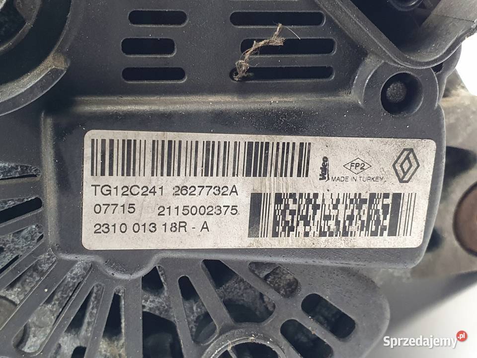 ALTERNATOR Renault Clio IV 15 DCI 231001318R osobowe Chełm