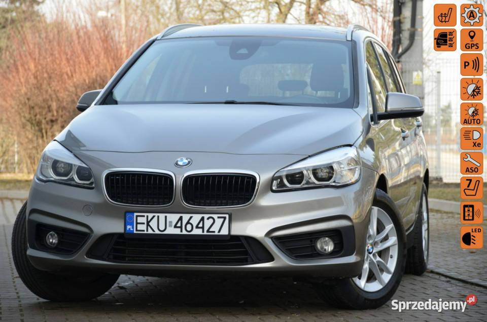 BMW 218 MEGA STAN 20D 150 Serwis 7foteli Navi komputer pokładowy Kutno sprzedam