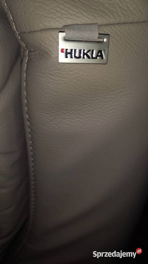 Fotel skórzany rozkładany relax na pilot HUKLA Gawroniec