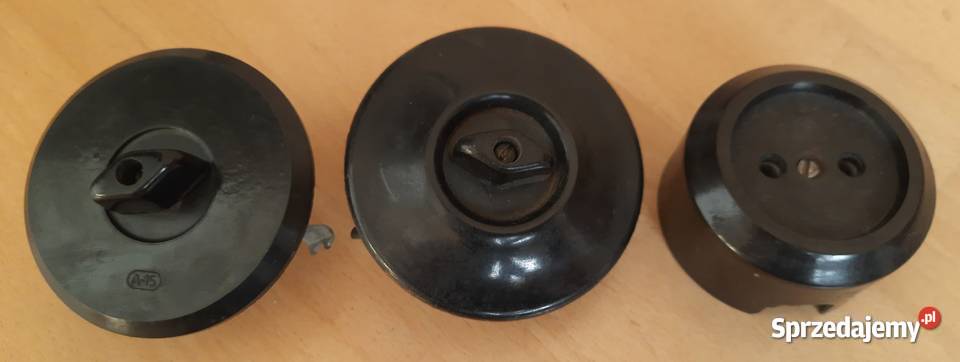 Stary włącznik wyłącznik światła obrotowy wielkopolskie