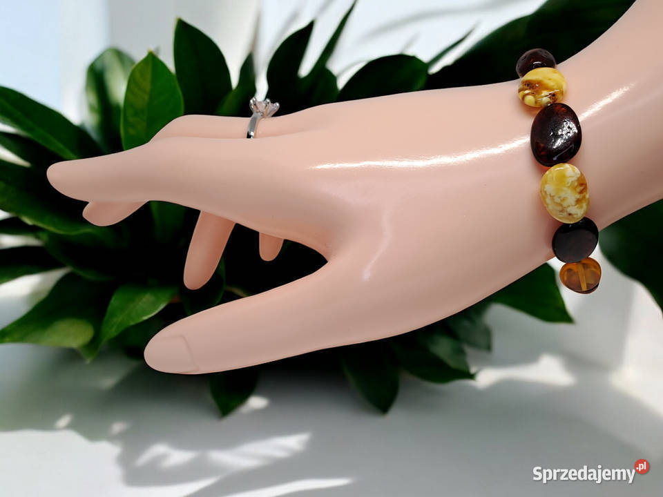 Bransoletka z bursztynu bursztyn bałtycki Biżuteria Warszawa