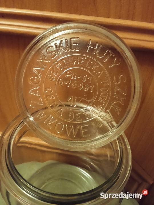 Dwa litrowe słoiki Wecka Żagańskie Huty Szkła w Koźminek