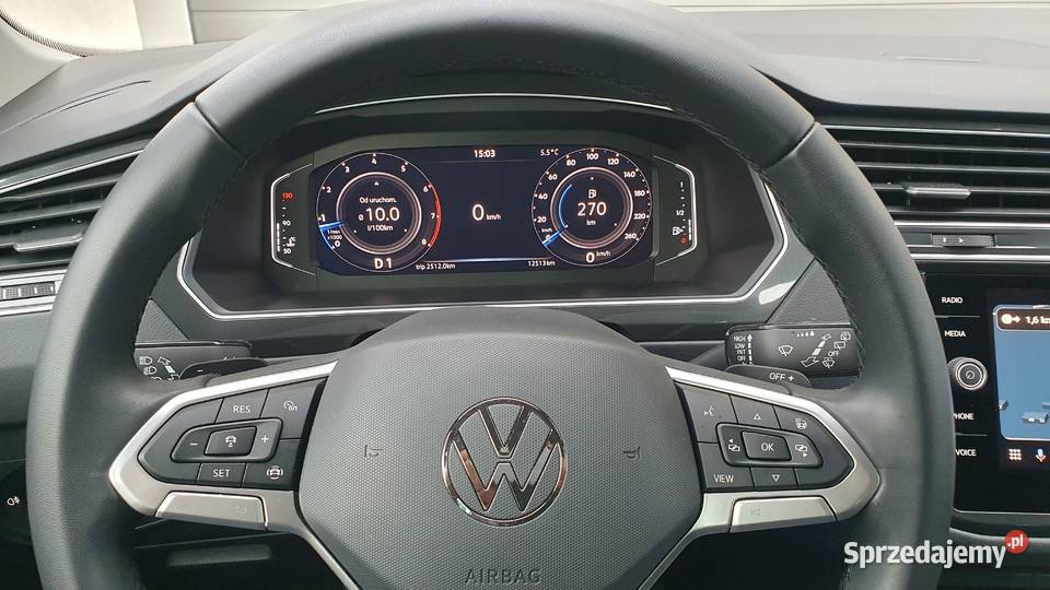 Volkswagen Tiguan 2024 r 15 TSI DSG Salon Polska aluminiowe felgi Lusowo