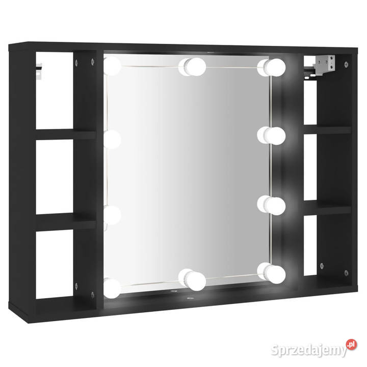Szafka z lustrem i oświetleniem LED czarna sprzedam
