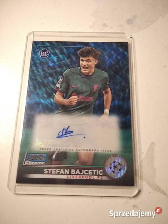 topps Stefan Bajcetic RC75 autograf Brzeg Dolny