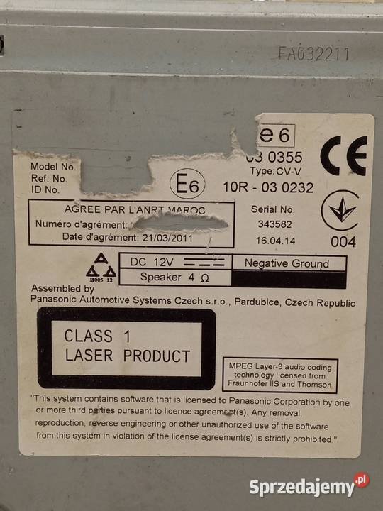 RADIO 10R030232 Toyota Auris II 2012 sprzedam