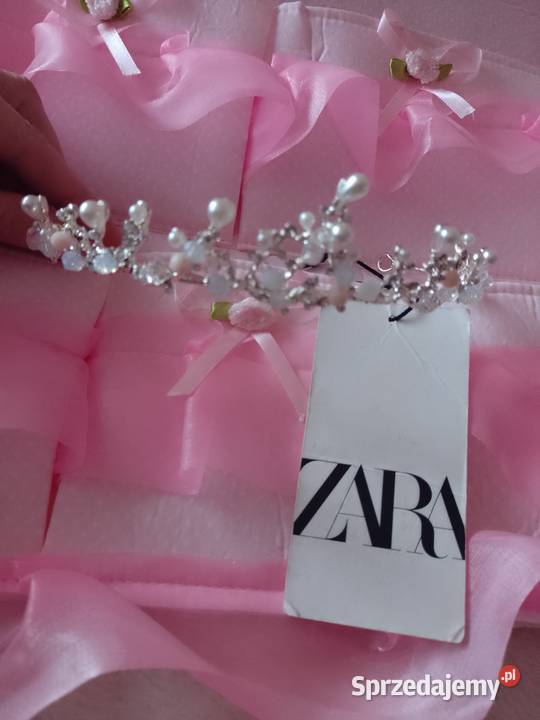 ZARAOzdobiona perłami opaska ślubna diadem Kraków