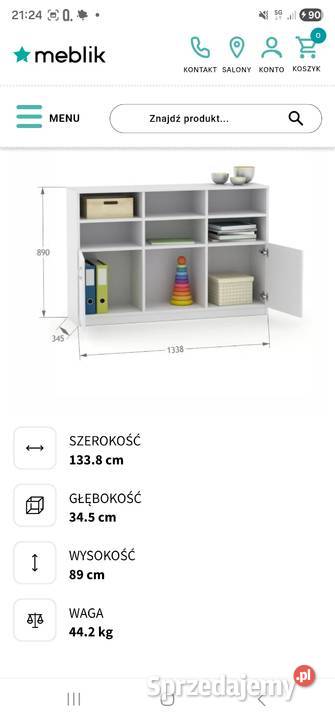 Regał firmy Meik małopolskie