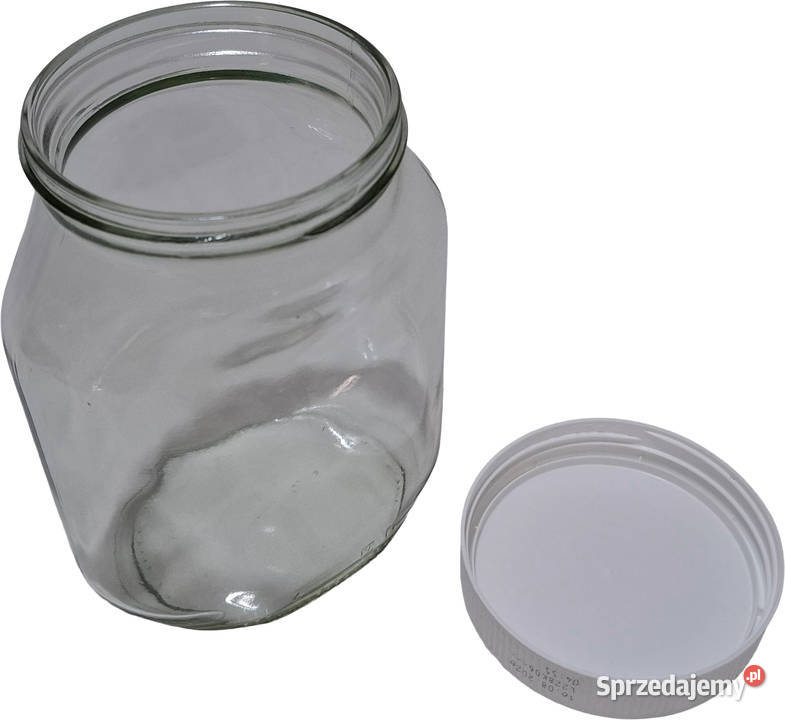 Szklany słoik Nutelli plastikowa nakrętka 825g Czeladź