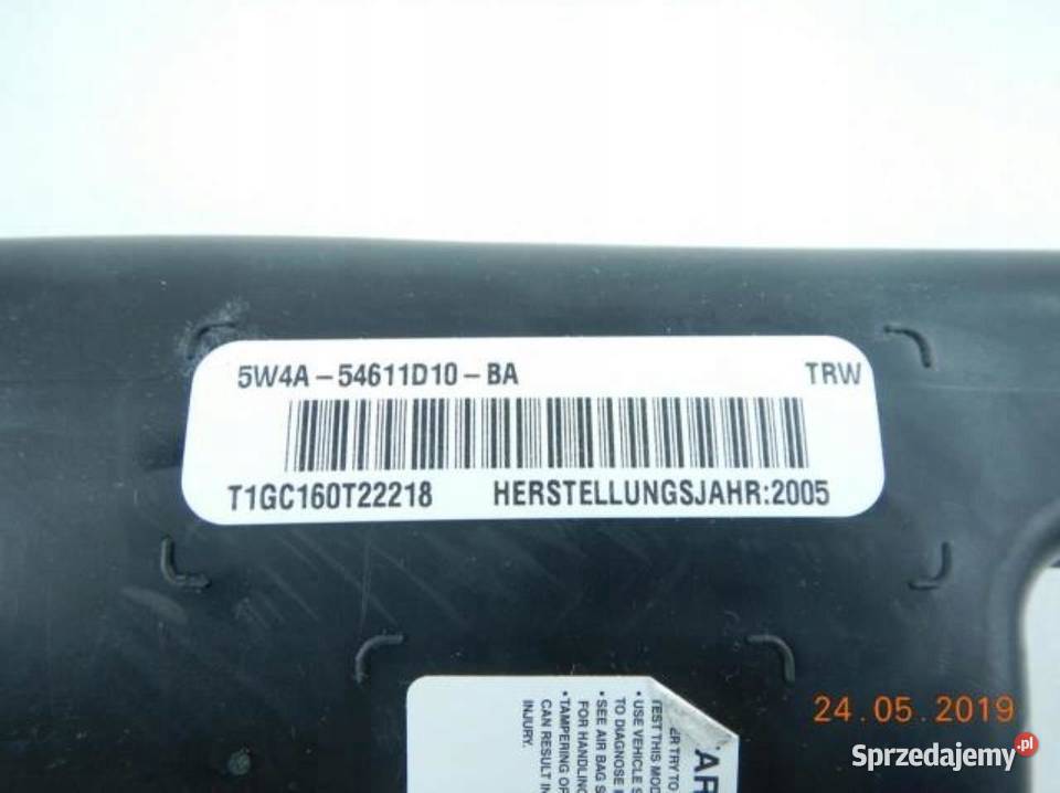 PODUSZKA AIRBAG FOTELA FORD COUGAR 9800