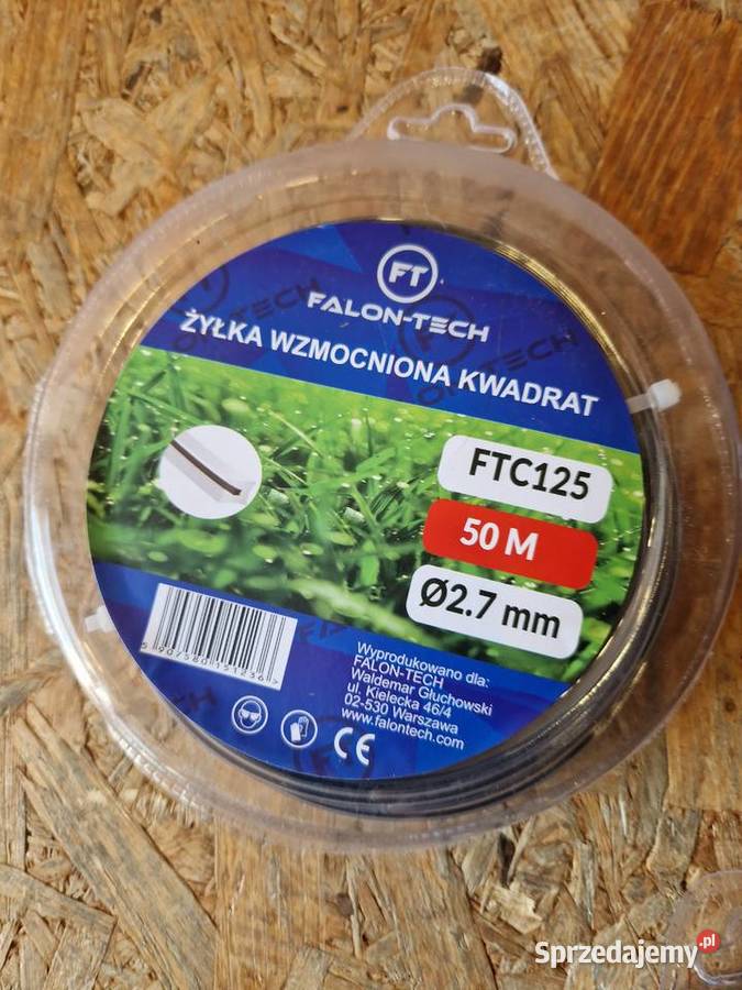 ŻYŁKA TNĄCA DO KOSY WZMACNIANA z DRUTEM 27x50m Głogowa