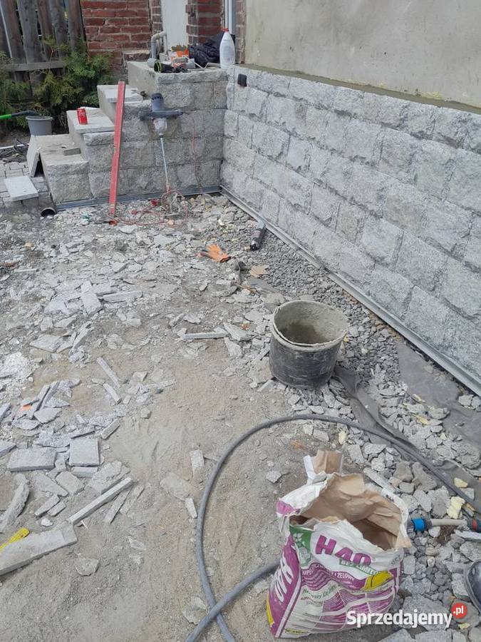 Kamień elewacyjny granit Cegły klinkierowe