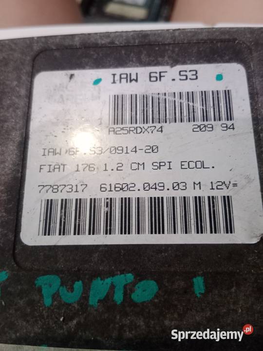 Komputer Fiat Punto IAW 6FS3