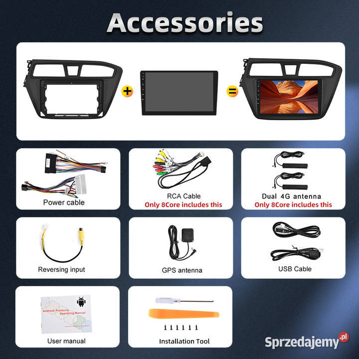 Radio Nawigacja Android Hyundai i20 20152017 9 Mińsk Mazowiecki