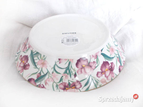 porcelanowa miska w irysy pastelowy półmisek w Opole