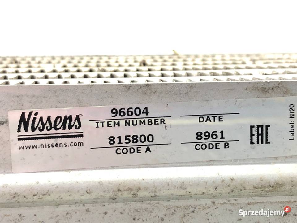 INTERCOOLER FIAT PUNTO EVO 13 95 CHŁODNICA sprzedam