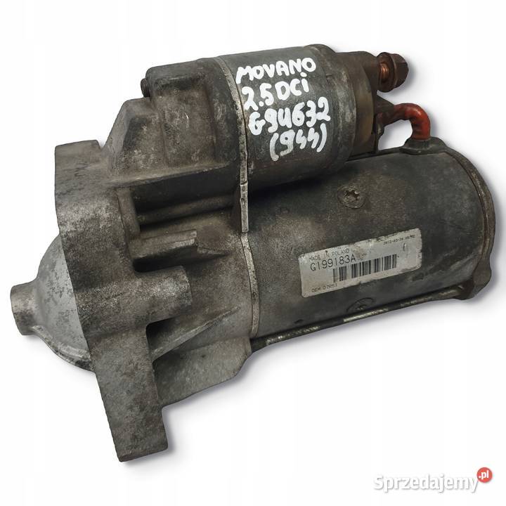 ROZRUSZNIK Renault Master II Movano 25 DCI Układ elektryczny silnika Chełm sprzedam